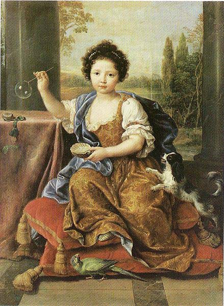 Pierre Mignard Madchen mit den Seifenblasen